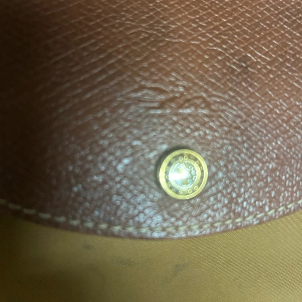 Longchamp Le Pliage Nylon Sac A Dos Backpack - Olive Green Chestnut Zip Snap - Picture 4 of 7